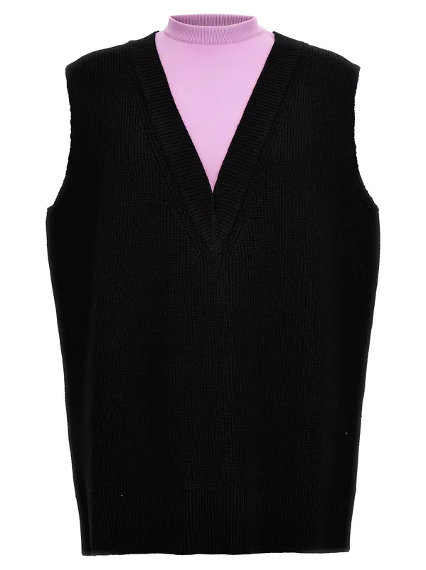 Knit Vest Gilet Multicolor - Jil Sander