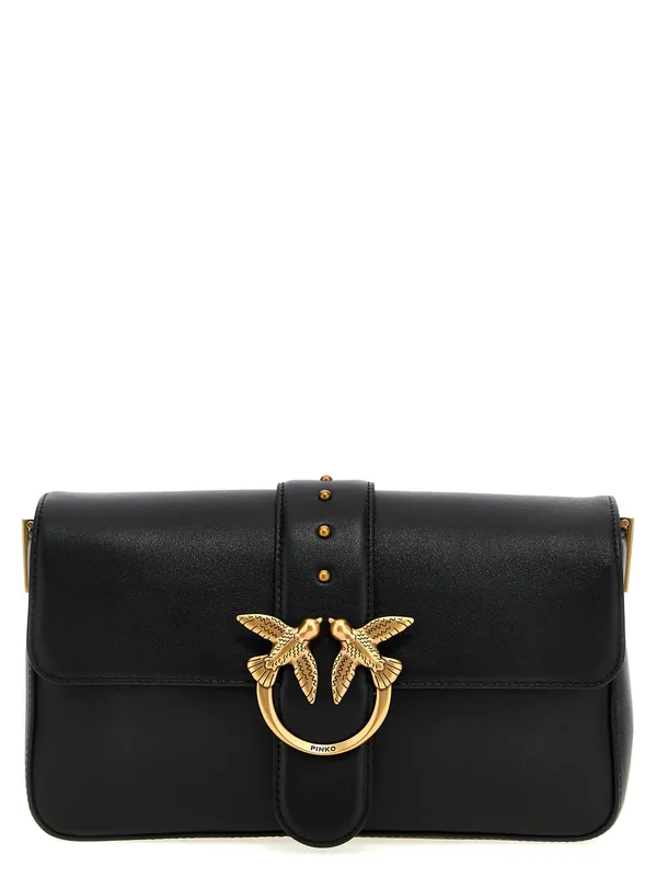Love Slouchy Classic Shoulder Bags Black - Pinko