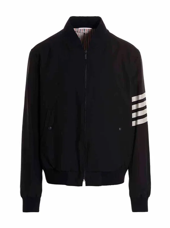 4 Bar Puffer Jackets Blue - Thom Browne