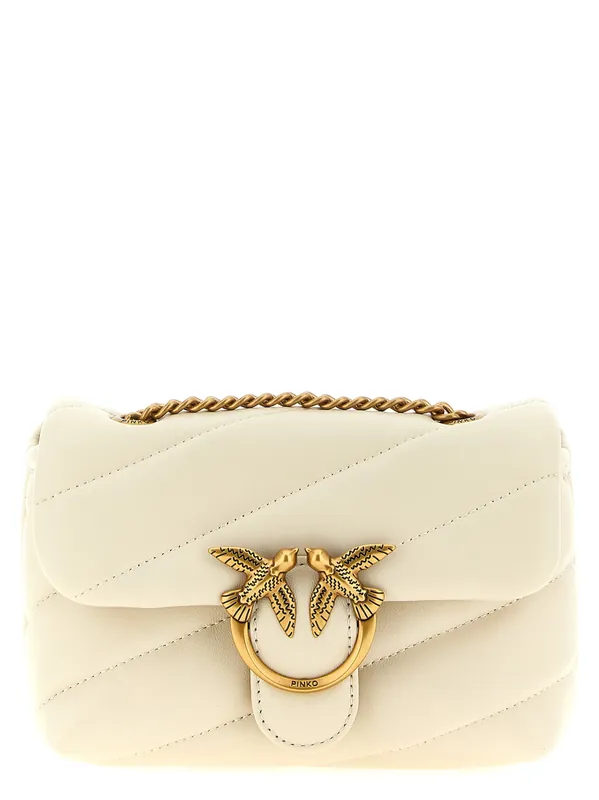 Baby Love Puff Crossbody Bags White - Pinko