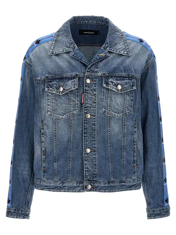 Dan Puffer Jackets Light Blue - Dsquared2