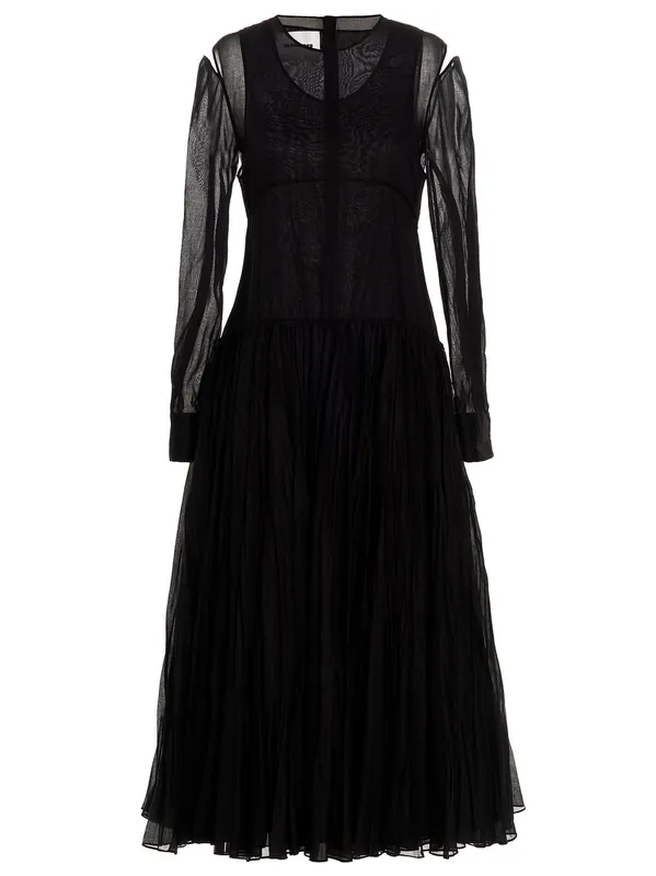 Pleated Skirt Dress Skirts Black - Jil Sander