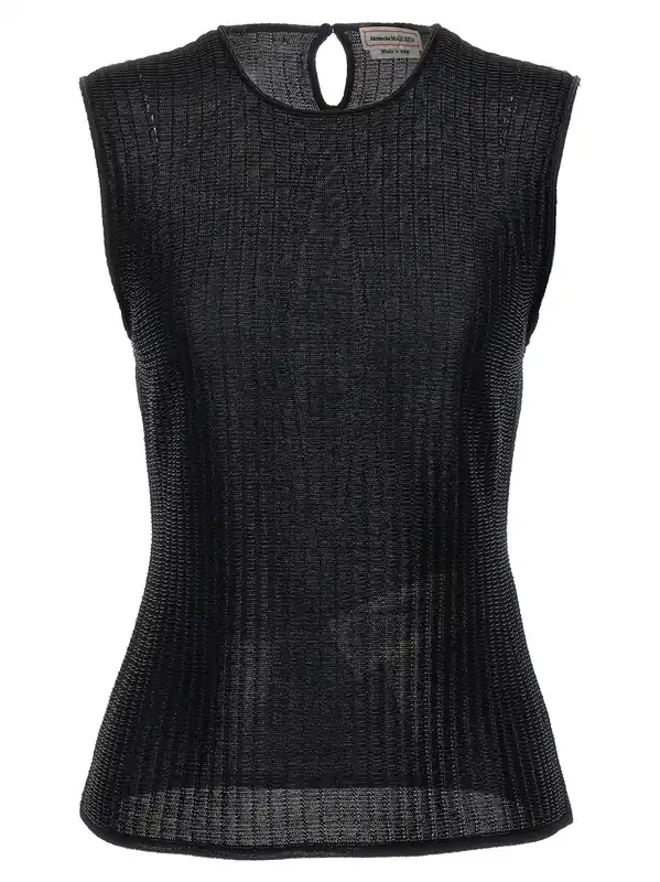 Armor Top Tops Black - Alexander McQueen