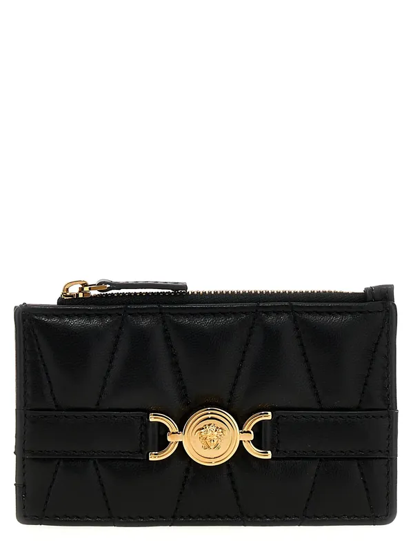 Medusa Wallets And Card Holders Black - Versace