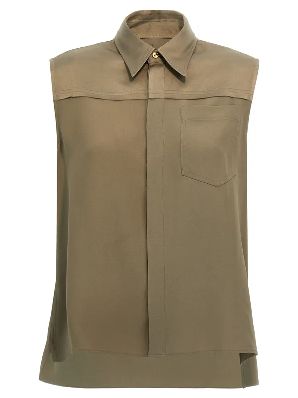 Viscose Shirt Shirt And Blouse Gray - Ami Paris