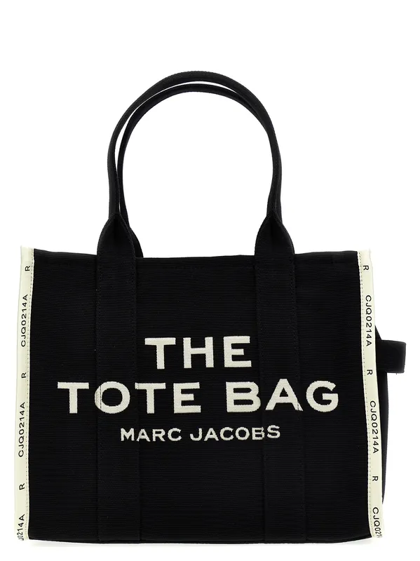 Traveler Tote Tote Bag White/Black - Marc Jacobs