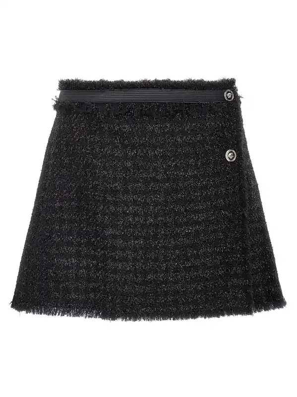 Lurex Skirt Skirts Black - Versace