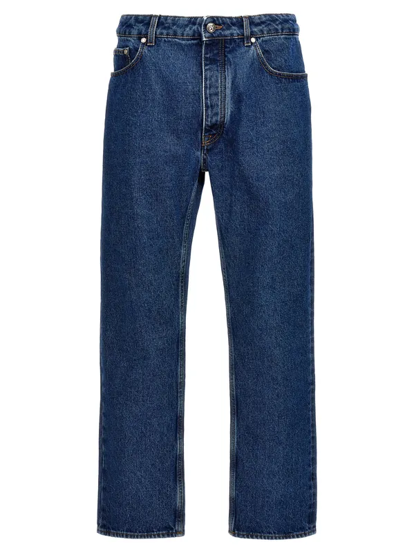 Lw Monogram Jeans Blue - Palm Angels