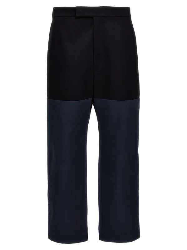 Unconstructed Combo Pants Blue - Thom Browne