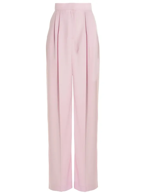 With Front Pleats Pants Pink - Alexander McQueen