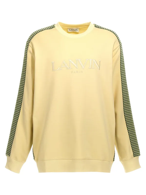 Brodé Lanvin Side Curb Sweatshirt Yellow