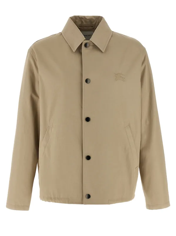 Gabardine Jacket Puffer Jackets Beige - Burberry