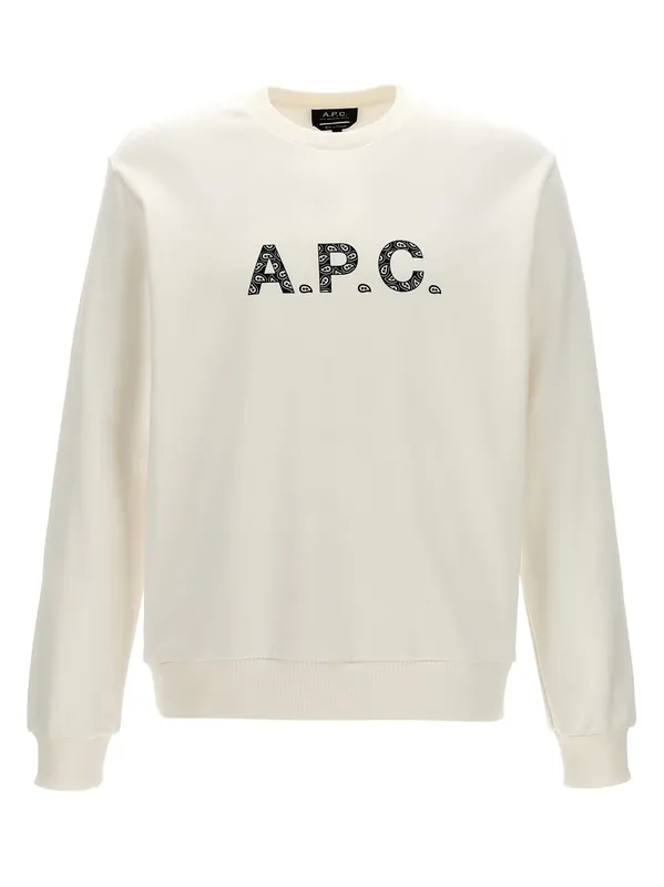 Timothy Sweatshirt White/Black - A.P.C.
