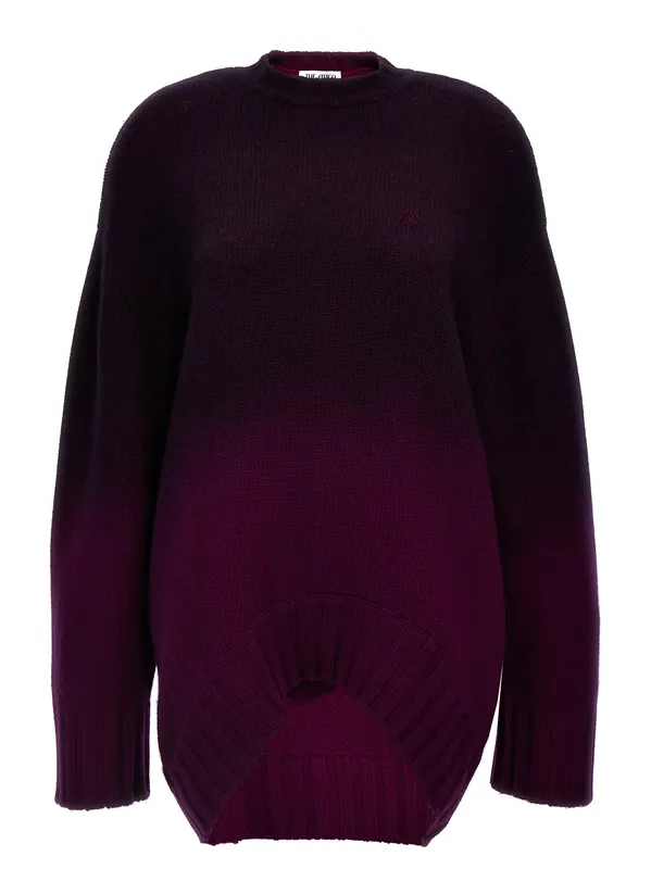 Oversized Knit Dress Dresses Purple - The Attico