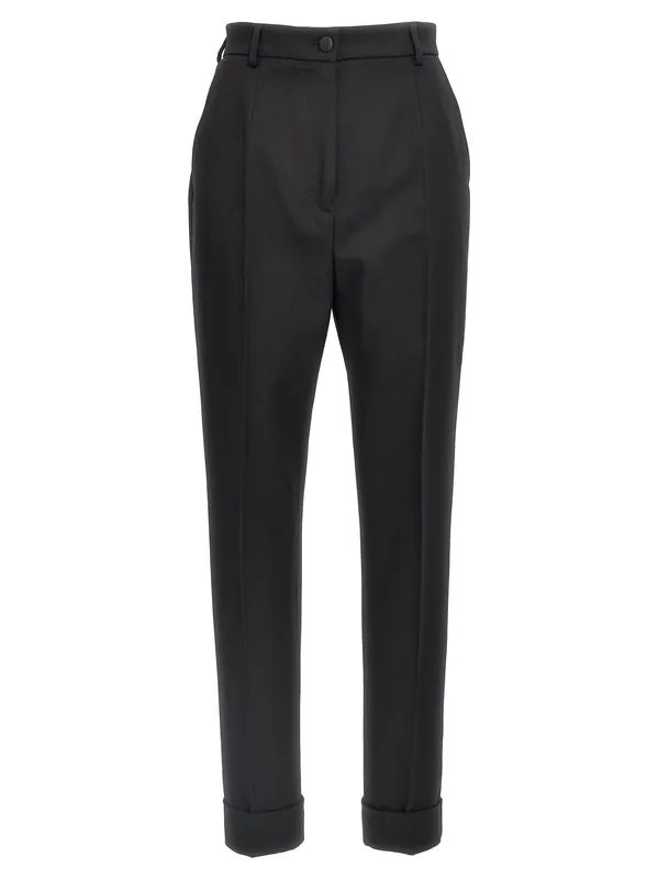 Tailored Trousers Pants Black - Dolce & Gabbana