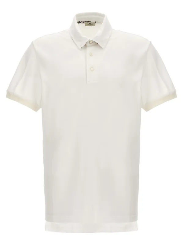 Logo Shirt Polo White - Etro