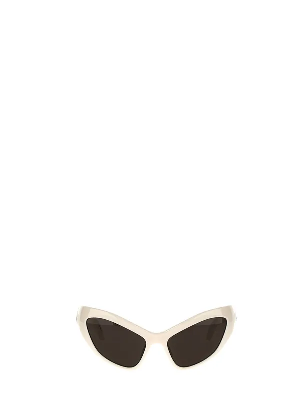 Hamptons Cat Sunglasses White - Balenciaga