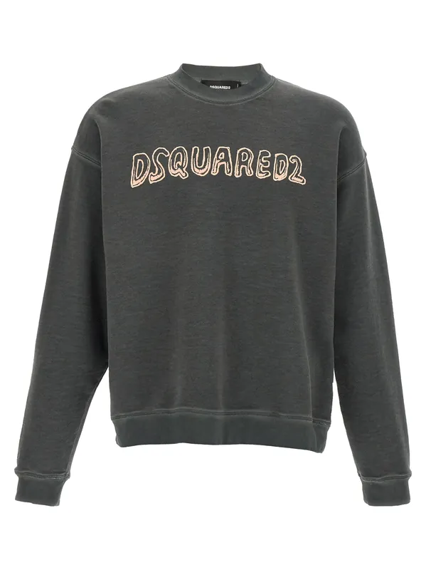 Best Fade Sweatshirt Gray - Dsquared2