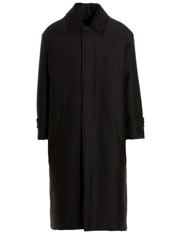 Valentino Pink Pp Collection Reversible Long Coat Coats And Trench Coats Black - Valentino Garavani