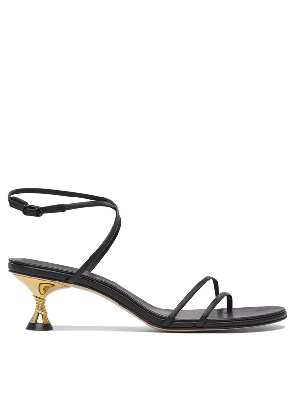Helix 50mm Sandals Black - Studio Amelia