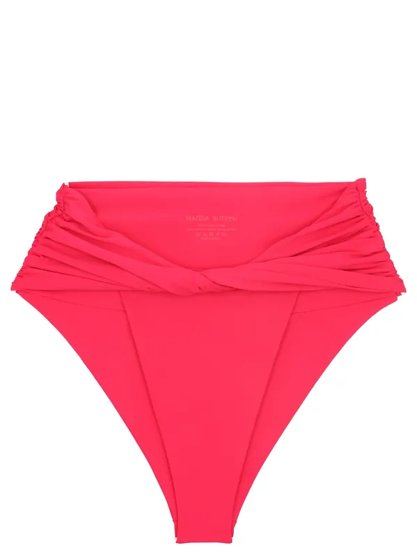 Twisted Bikini Briefs Beachwear Fuchsia - Magda Butrym