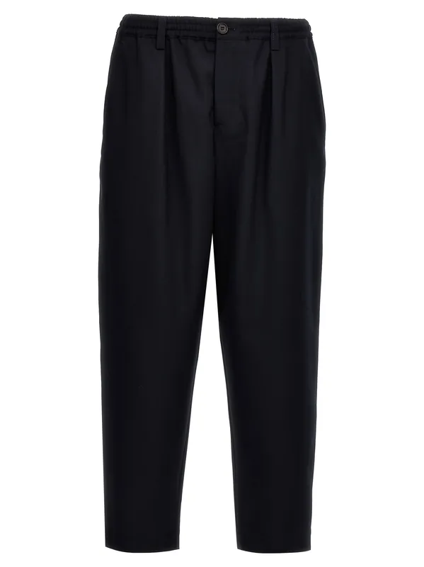 Tropical Wool Crop Pants Blue - Marni