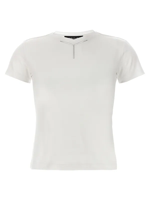 Y Baby Tee T-Shirt White
