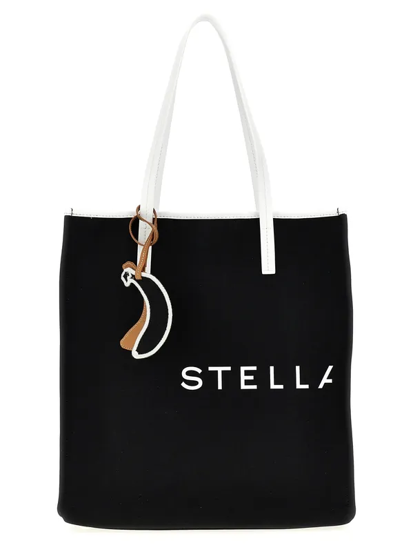 Smc Bananatex® Tote Bag White/Black - Stella McCartney