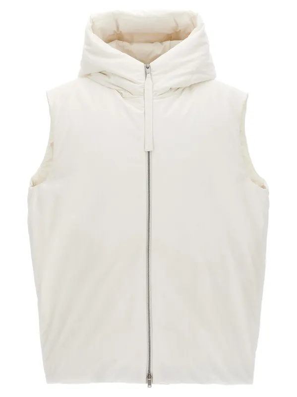 01 Gilet White - Jil Sander
