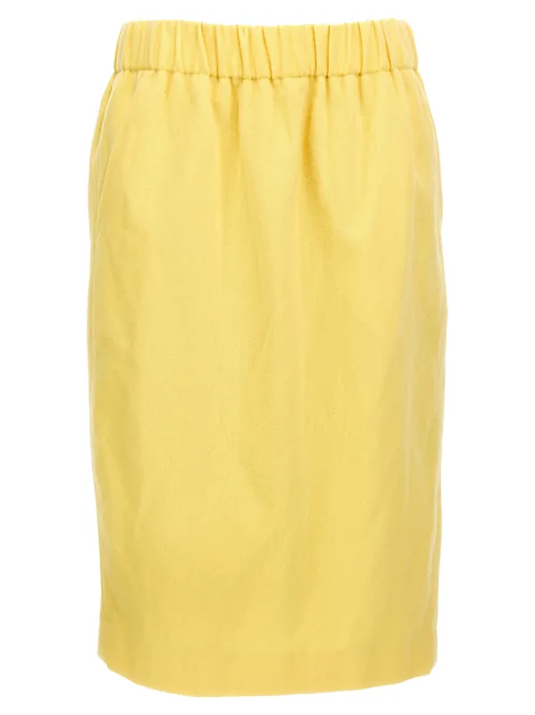 Safya Skirts Yellow - Dries Van Noten