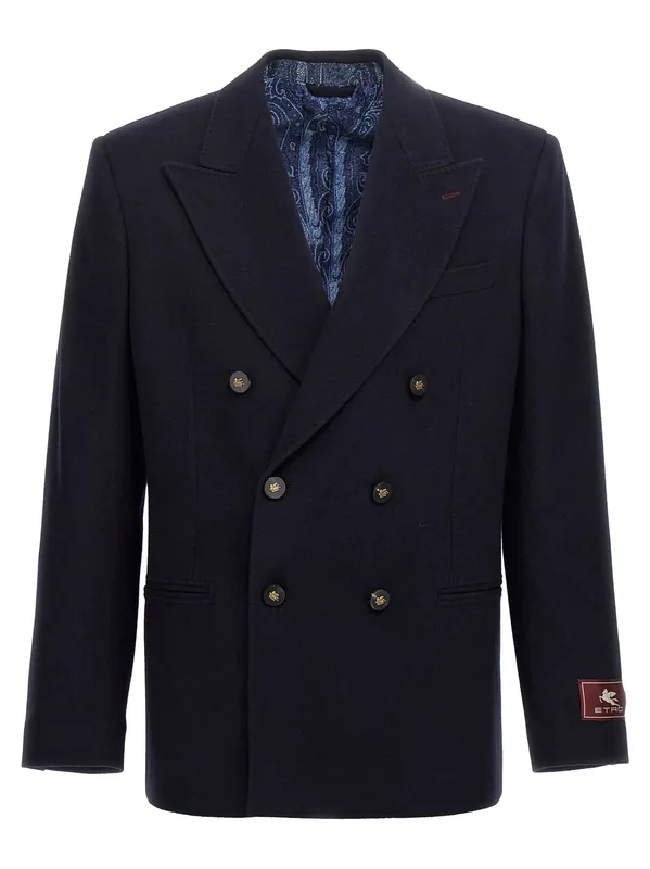 Decorative Basting Blazer Blue - Etro