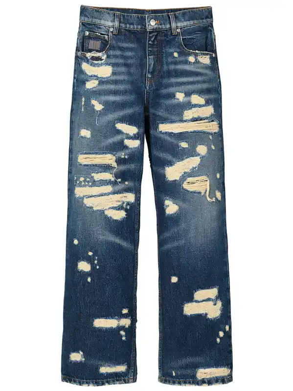 The Rip And Repair Straight Jean Jeans Blue - Marc Jacobs