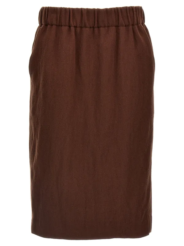 Safya Skirts Brown - Dries Van Noten