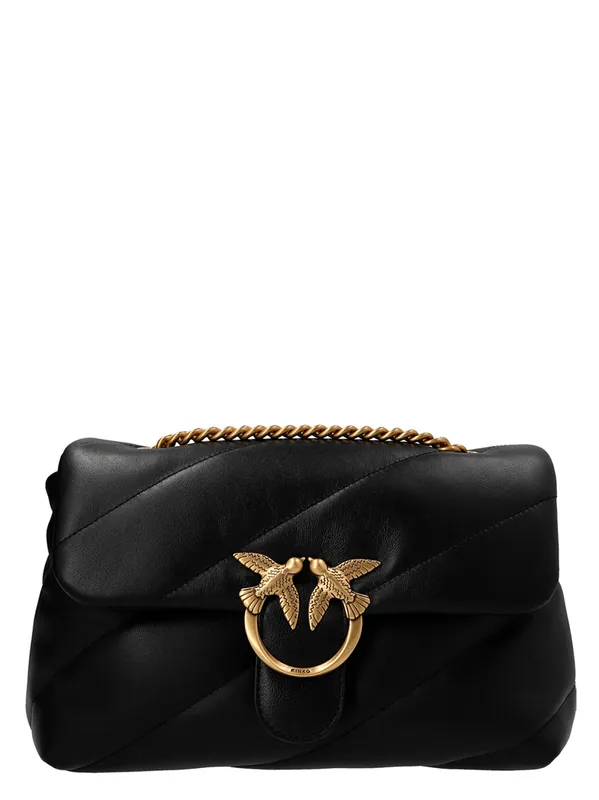 Classic Love Puff Crossbody Bags Black - Pinko