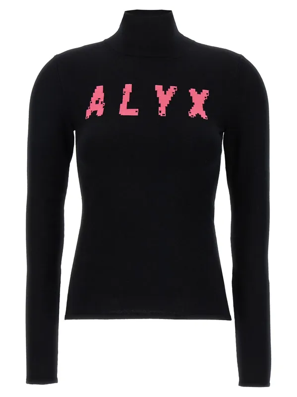 Logo Sweater Sweaters And Cardigans Black - 1017 Alyx 9 Sm