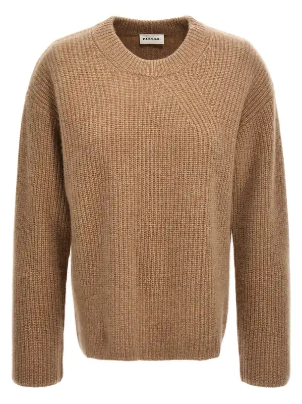 Cashmere Sweater Sweaters And Cardigans Beige - P.A.R.O.S.H.