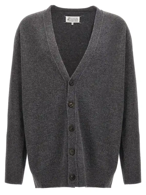 Wool Cardigan Sweaters And Cardigans Gray - Maison Margiela