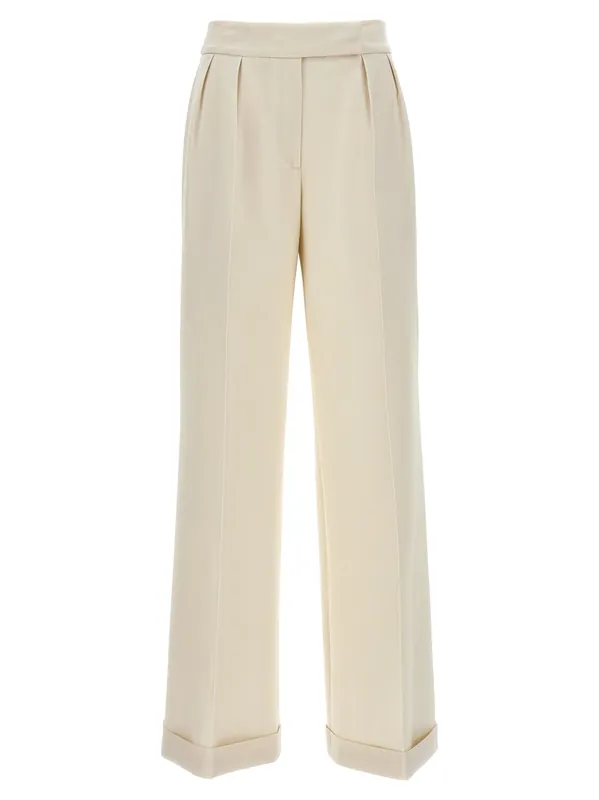 Loose Leg Pants White - Kiton