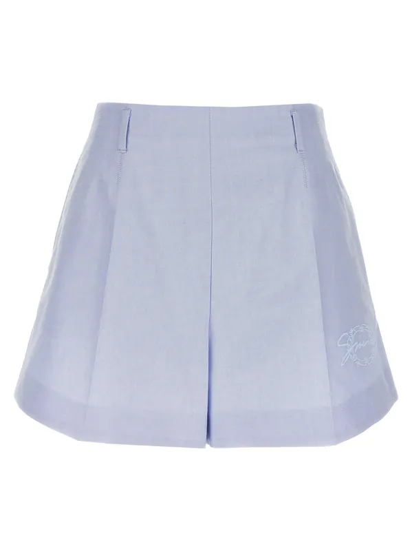 Embroidery Shorts Bermuda And Short Light Blue - Givenchy