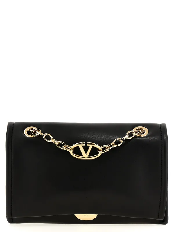 Vlogo Chain Shoulder Bags Black - Valentino Garavani