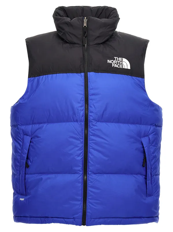 1996 Retro Nuptse Gilet Blue - The North Face