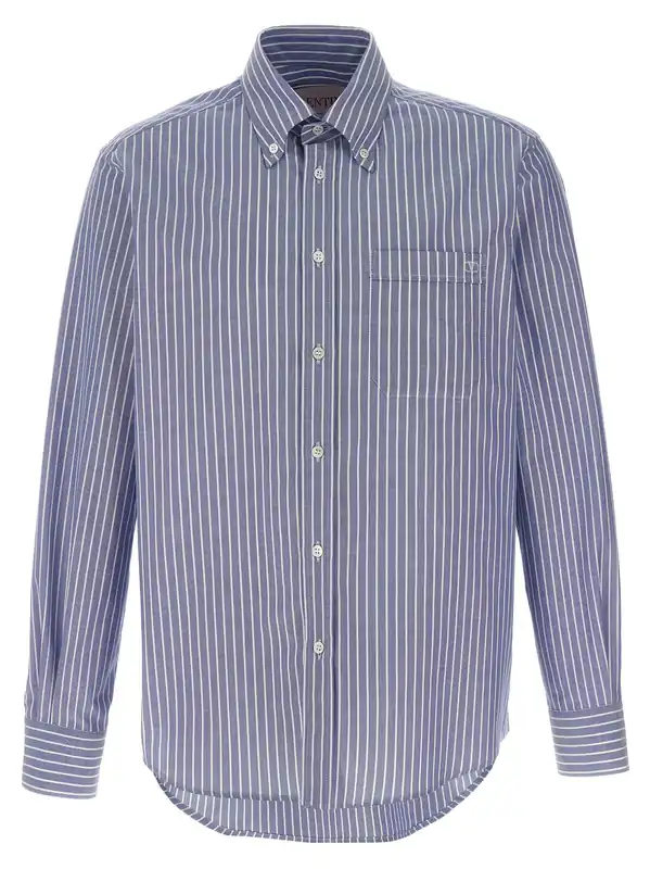 Vlogo Shirt And Blouse Light Blue - Valentino Garavani