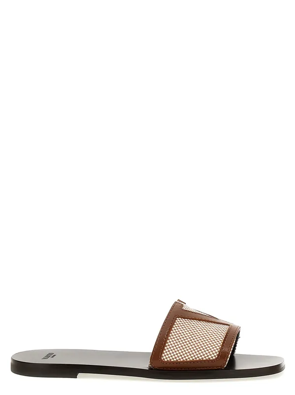 Vlogo Sandals Brown - Valentino Garavani