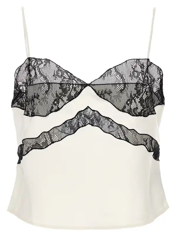 Narcisa Tops White/Black - The Andamane