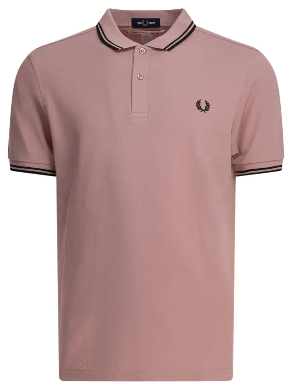 Cdg Fred Perry Polo Shirts Pink - Comme Des Garçon