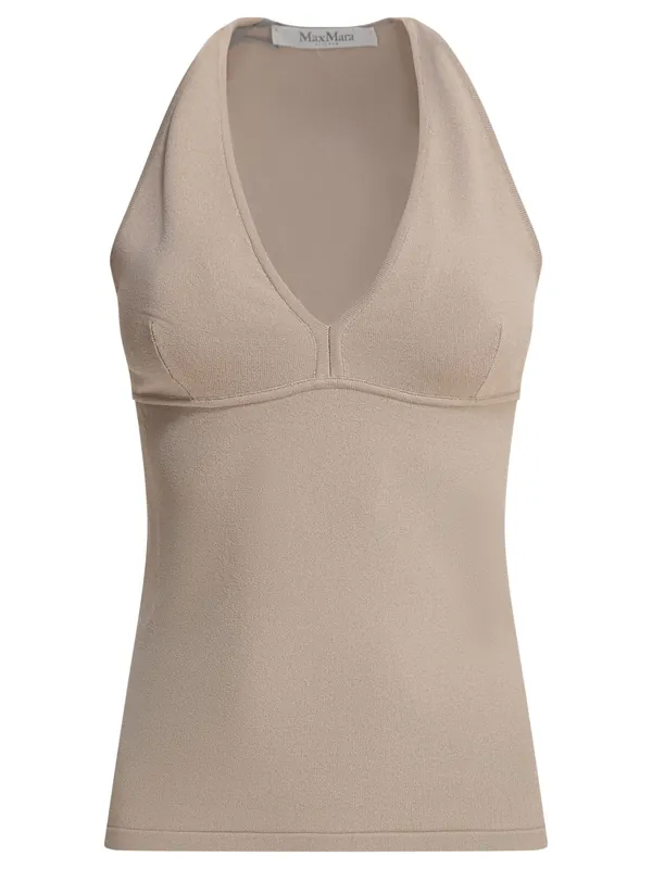 Viscose Top Tops Beige - Max Mara