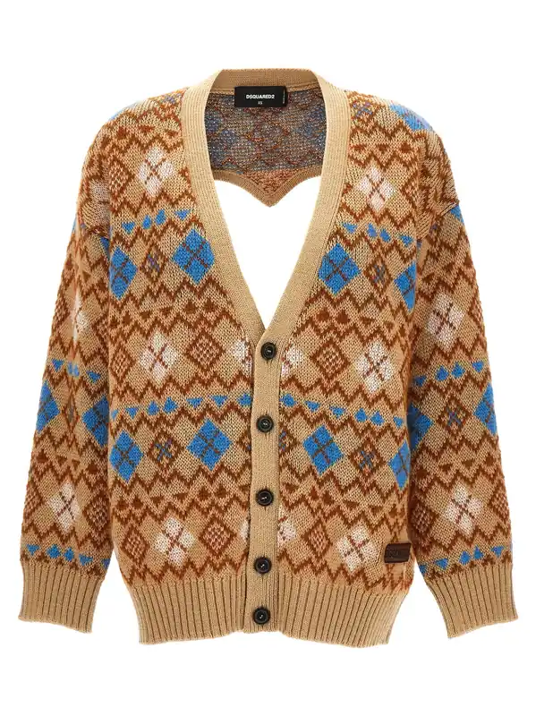 Heart Vintage Shetland Sweaters And Cardigans Multicolor - Dsquared2