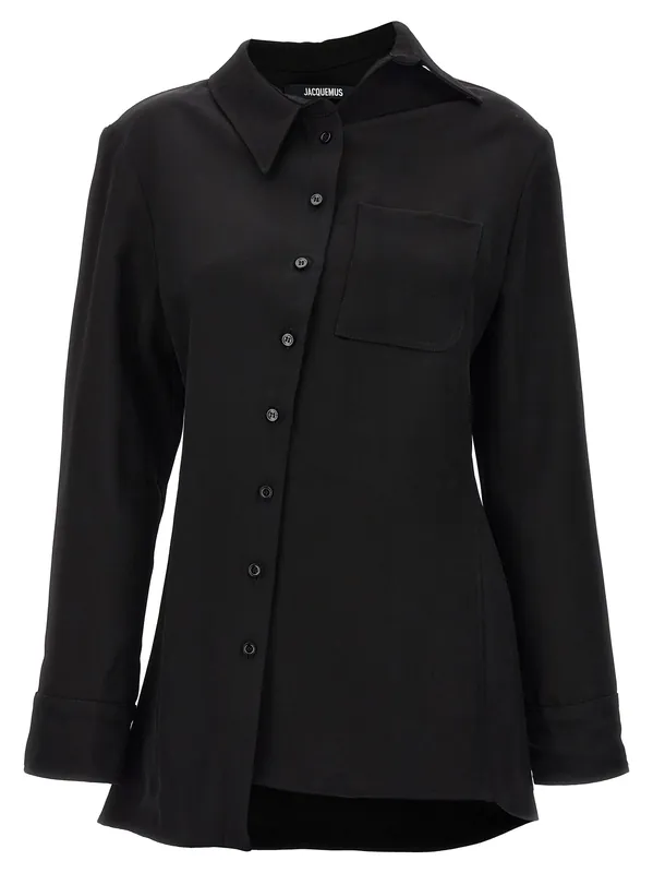 La Chemise Pablo Shirt And Blouse Black - Jacquemus