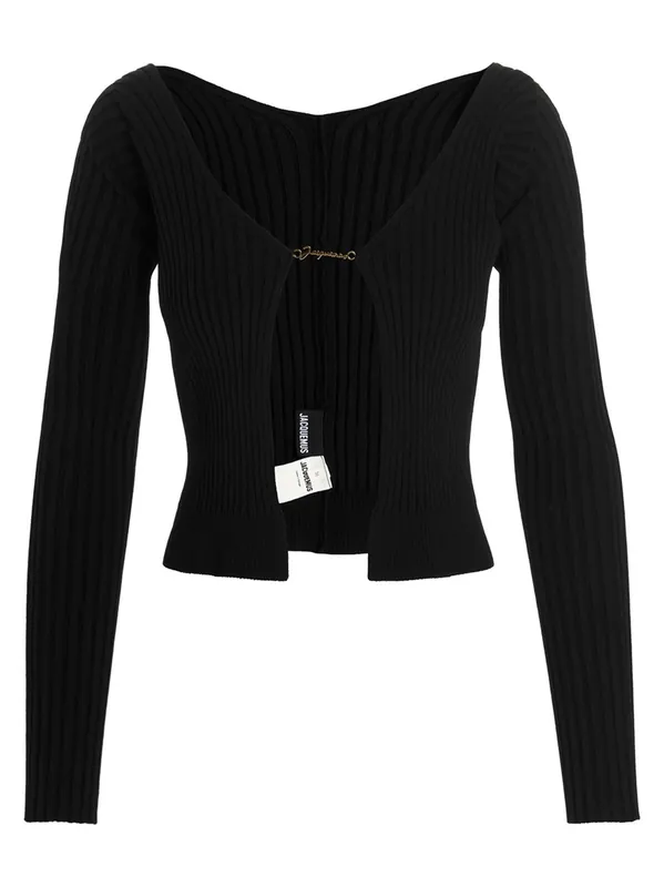Le Maille Pralu Longue Sweaters And Cardigans Black - Jacquemus