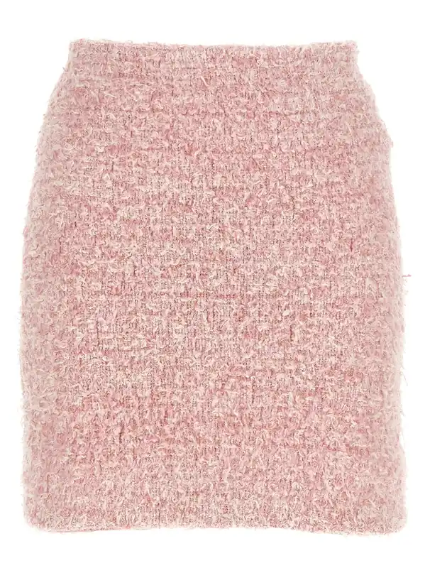 Tweed Skirt Skirts Pink - Balenciaga